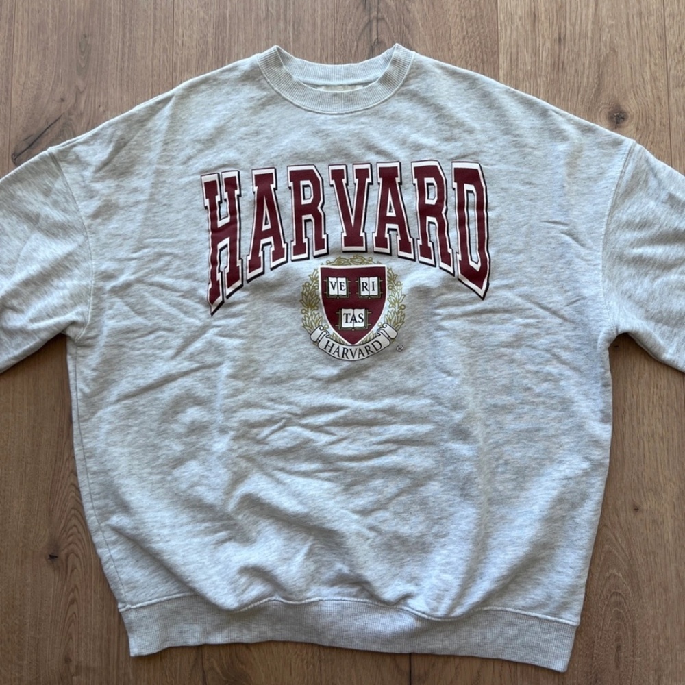 Pull & Bear Harvard Crewneck Sweater